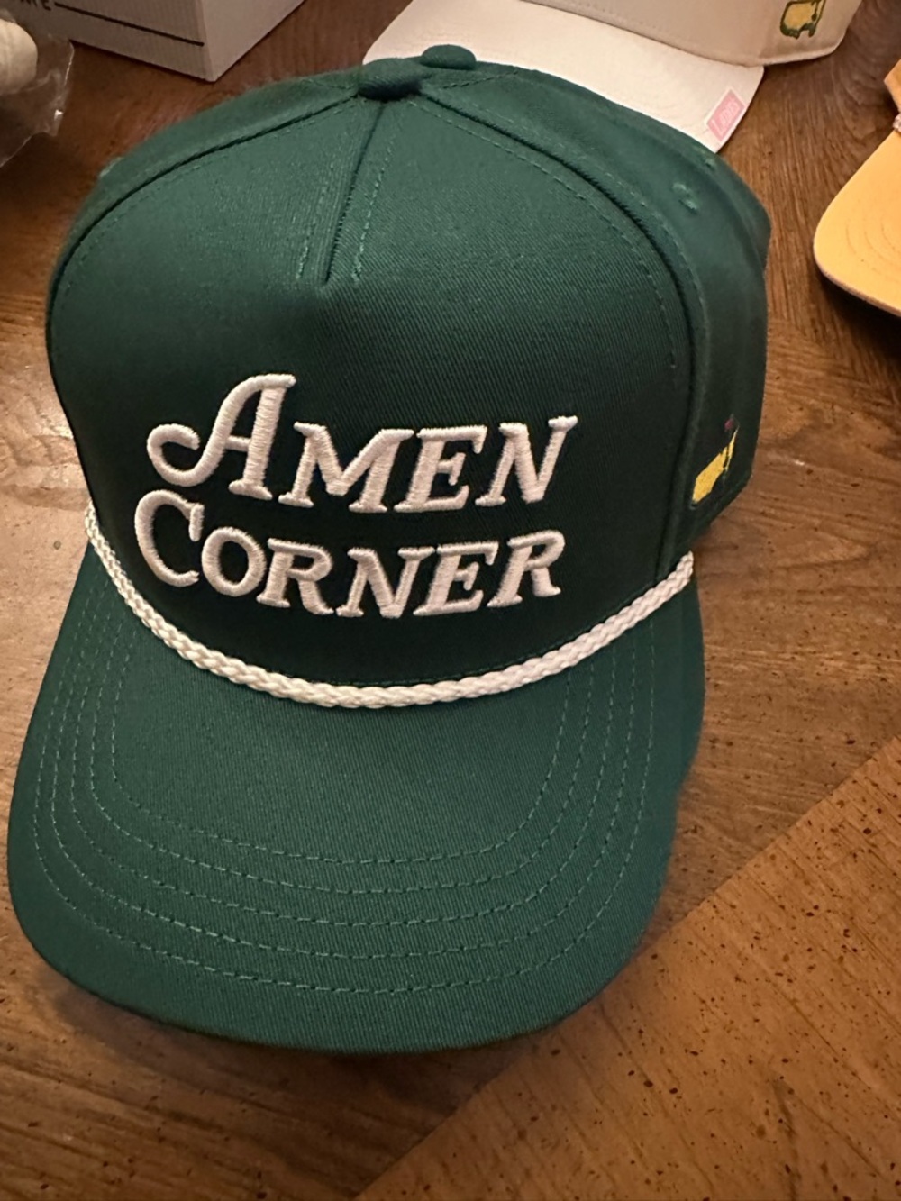 Masters Green "Amen Corner" Cap with White Trim